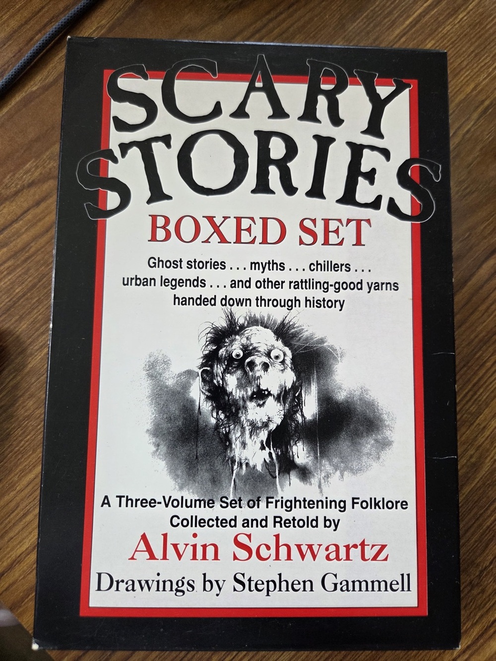 Scary Stories Boxed Set (3 Books) Alvin Schwartz – Original Art – Complete
